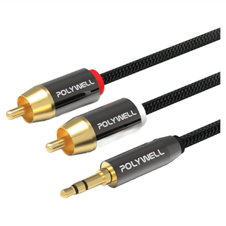 POLYWELL 寶利威爾 三極 影音線 3.5mm, PW15-W52-B023, 1條