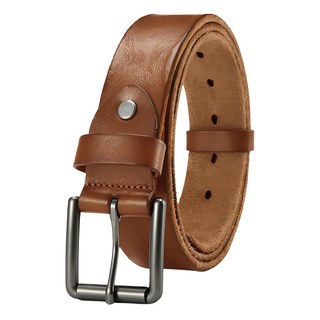 真皮頭層牛皮帶寬男士鏤空針扣皮帶腰帶 LL122