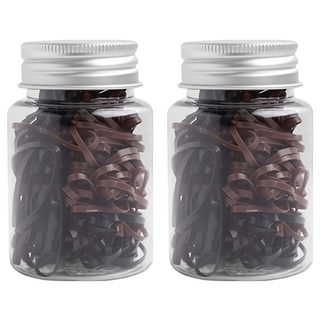 gloss&glow 方便保管橡皮筋髮圈 200條 2罐