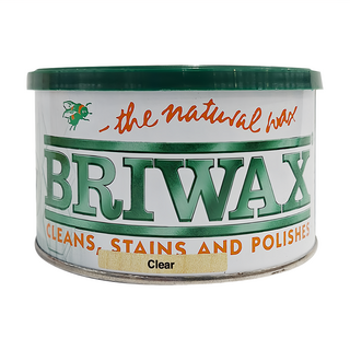 BRIWAX 拋光上色蠟 400g 原色 Clear 木材拋光 木材清潔, 1罐