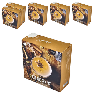 香料共和國 印度奶茶, 純天然香辛料調製, 紅玉台茶18號紅茶葉, 27.4g, 6盒, 1包