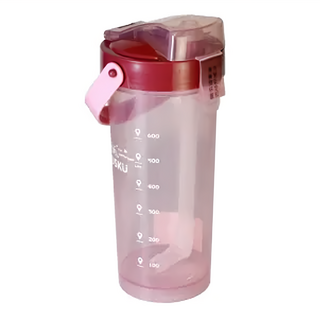 JUSKU 佳斯捷 小兜風手提波霸吸管杯, 粉色, 820ml, 1個