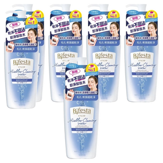 Bifesta 碧菲絲特 抗暗沉即淨卸妝水 溫和去除老廢角質 深層清潔 不含人工香料, 400ml, 6瓶