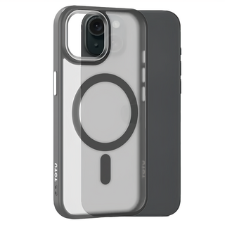 TOTU 拓途 磁吸合金框手機殼/防摔殼/保護殼, iPhone 15 Pro Max, 黑色