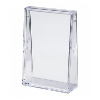 inomata卡片展示盒(3855) (新品) 卡片收納盒 適用於居家、辦公室 展示珍藏卡片 防塵防刮 易於清潔, 1入, 透明