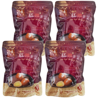 頂級紅鑽茶葉蛋 濃厚藥膳口味 嚴選M級紅殼雞蛋, 460g, 4包