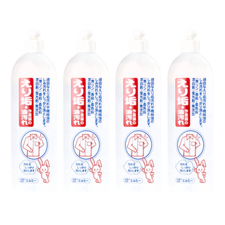 elmie 愛兒美 衣領髒污油垢清潔劑 無添加!不含磷、香料、染色劑、漂白劑、螢光劑 日本製造, 500ml, 4瓶