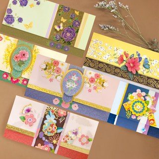 From&To 花卉禮金信封 6入組 FB1014 混和色, 混色, 6個