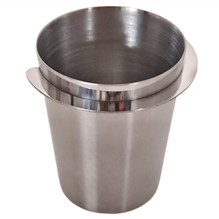 卡特屋 不鏽鋼咖啡接粉杯, 304不鏽鋼材質, 51/53/58mm通用, 不銹鋼原色, 1個