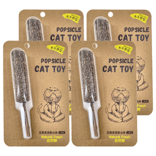 自然鮮 蟲嬰果香脆冰棒, 木天蓼 貓玩具, 蟲嬰果, 4個
