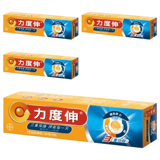 Redoxon 力度伸 維他命C + D + 鋅發泡錠, 三重保護, 維持骨骼健康, 15錠, 4盒