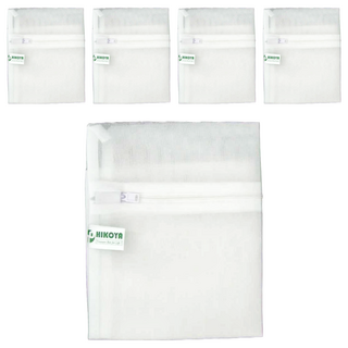 HIKOYA 和彥家 呵護洗衣袋方型, 台灣製, 原色, 5個