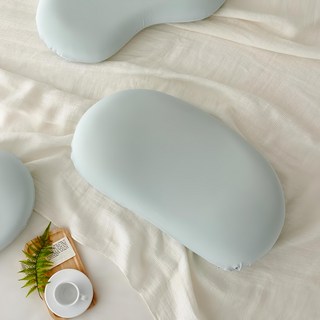 Modern House 柔軟記憶棉枕頭 + 枕頭套組 薄荷綠, 1個, 薄荷