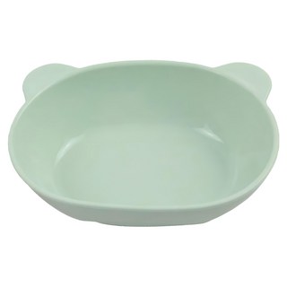 SiliPot 鉑金矽膠熊讚餐碗, 大碗寬口, 碗底加寬防滑, 100%鉑金矽膠, 耐冷熱-40~250°C, 薄荷綠, 1個