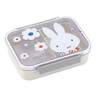 Skater 塑膠便當盒 550ml, MIFFY 灰白色, 1個