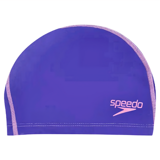 Speedo 兒童泳帽 Pace Long Hair, 粉紫色, 1個, one size
