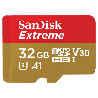 SanDisk 晟碟 紅金記憶卡 Extreme Micro 15 x 11 x 0.5mm, 32GB, 1個
