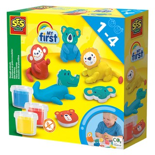 荷蘭SES 可愛動物世界創意黏土, Multicolor, 90g, 1盒