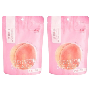 永禎 水蜜桃乾, 不添加人工色素, 低溫烘焙, 48小時, 150g, 2包