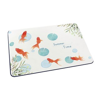 收納王妃 自創軟式珪藻土地墊 FM406112 夏日金魚, 1件