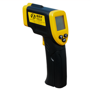U-TECH 可調發射率 紅外線測溫度槍 黑黃色 非接觸式快速測溫, 1支
