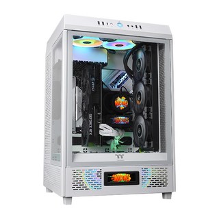 thermaltake 曜越 The Tower 500專屬LCD顯示器 AC-062-OO1NAN-A1 92.2 x 20.8 x 367mm 白色 100g, 1個