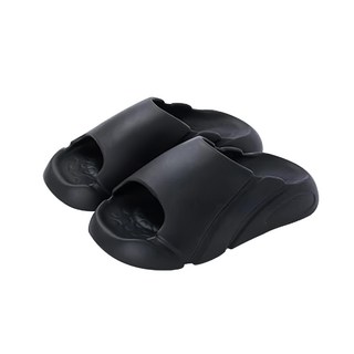 bebehome 5.0增高厚底踩屎感EVA足弓舒壓拖鞋 黑色, 40-41