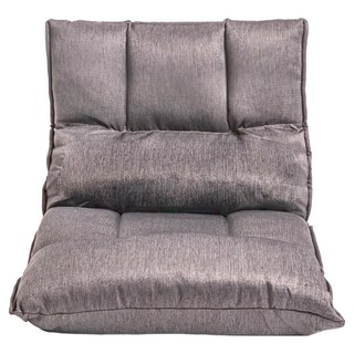 HOLA 和樂家居 獨立筒摺疊和室椅 56 x 51 x 24cm 4.2kg, 礫石灰, 1個