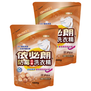 依必朗 防霉抗菌洗衣精補充包 淳淨香氛, 1.8kg, 6包