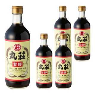 丸莊醬油 甘醇釀造醬油, 非基改黃豆 天然發酵, 不含防腐劑 味素 焦糖色素 食用酒精, 450ml, 5瓶