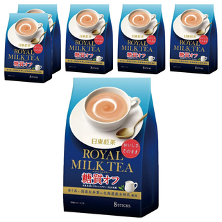日東紅茶 皇家奶茶包 (少糖), 香醇濃郁, 即時沖泡, 獨立包裝, 9.4g, 8包, 6袋