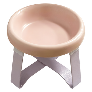 毛皇上 撞色飛碟陶瓷碗, 粉色 + 紫色, 1組