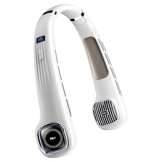 Niye 冰瓷掛脖風扇/懶人數顯頸掛式風扇, FS-G4001, 白色