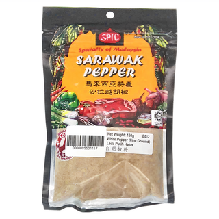 SPIC 白胡椒粉，150g，馬來西亞特產 砂拉越胡椒, 1包