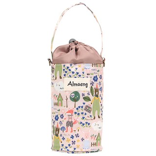 ALMAENG 印花手提保溫保冷袋 肩帶長度95公分, 粉色, 1個