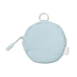 ekax 雲朵Soft小圓包 尼龍聚酯纖維五金材質, 90 x 90 x 30mm, 雲霧藍