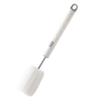 可替換海綿杯刷/清潔刷/奶瓶刷/保溫杯刷, 白色, 1支