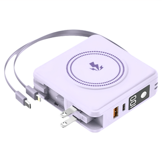 HONG JIN 宏晉 全能旅充行動電源 Type-C, V2 PRO, 暮光紫