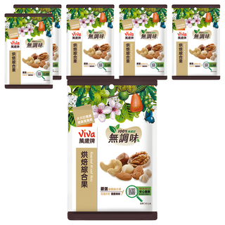 ViVa 萬歲牌 無調味烘焙綜合果, 100%純天然 無添加 90g, 6包
