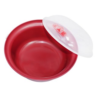 三箭牌日式微波大麵碗附蓋套裝，大容量1000ml，輕鬆加熱，美味隨時享用, 1入, 紅色