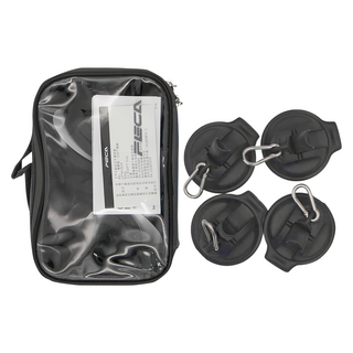 FECA 非卡 大武士固定式天幕吸盤 Set 4, ABS材質 橡膠墊 316不鏽鋼, 黑色, 1組