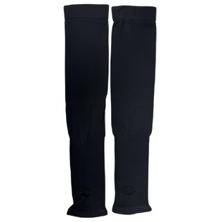 OTOBAI 歐都麥 6倍彈性抗UV防曬登山/單車運動機能袖套 台灣製 XU808 加長穿指款, 黑色, 1雙, 40 x 3.5 x 9, 40x9cm