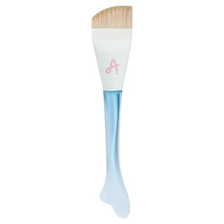 AMORTALS 爾木萄 魚尾薄弧粉底刷, 1支, 米白色 + 藍色