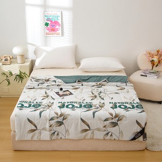 NATURALLY JOJO 石墨烯急凍超涼感冰冰被, 築葉 綠色