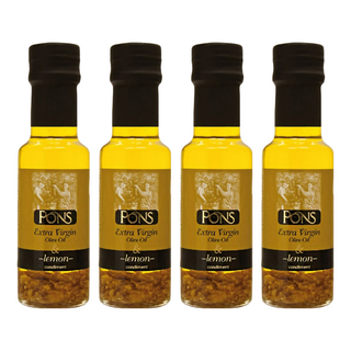 PONS 龐世 特級冷壓橄欖油 檸檬風味 西班牙原裝進口, 125ml, 4瓶