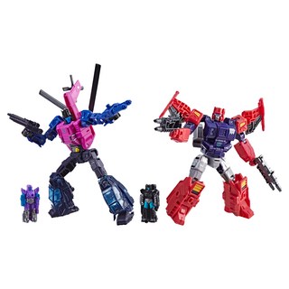 Hasbro 孩之寶 Transformer 變形金剛世代至尊紀元Topspin vs Spinister 毀滅 2件組, Topspin vs Spinister 多色, 1盒