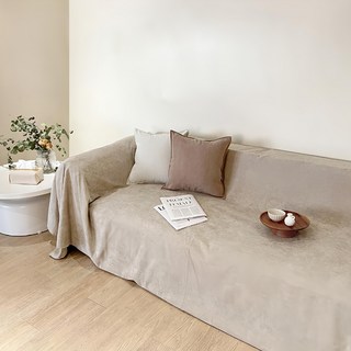 Hoom 防水桌布 溫柔奶茶, 180 x 340cm, 1個