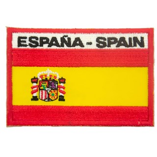 A-ONE 西班牙國旗刺繡布貼 7.5 X 5 CM, 1個