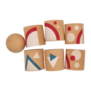 elou 軟木塞教學玩具 - 丟擲趣味遊戲 7入, 1盒