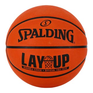 SPALDING 斯伯丁 LAY UP 橡膠籃球 耐用外層, SPA83729, 1個, 7號